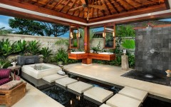 10 Astonishing Tropical Bathroom Ideas That You Must See Today ➤To see more Luxury Bathroom ideas visit us at www.luxurybathrooms.eu #luxurybathrooms #homedecorideas #bathroomideas @BathroomsLuxury