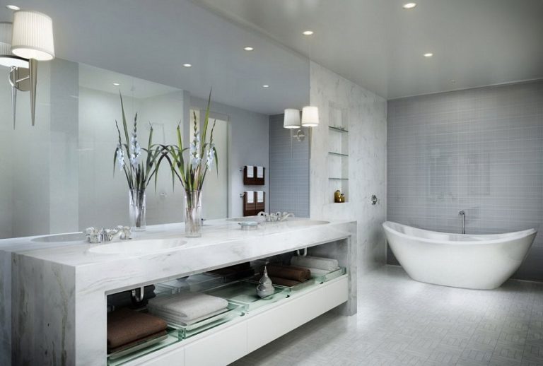 24 Stunning Luxury Bathroom Ideas For His-and-Hers Bathroom Sinks