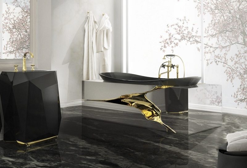Outstanding Top 10 Black Luxury Bathroom Design Ideas ➤To see more Luxury Bathroom ideas visit us at www.luxurybathrooms.eu #luxurybathrooms #homedecorideas #bathroomideas @BathroomsLuxury