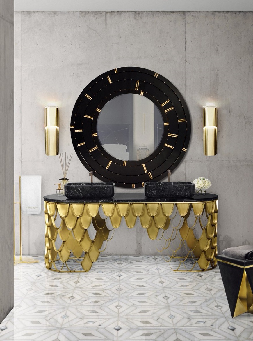 Impressive Black And Gold Decor Ideas For Luxury Bathrooms