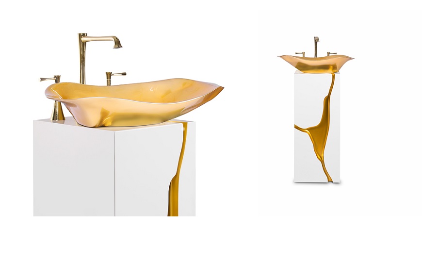5 Amazing Single Washbasins To Make Luxury Bathrooms Sparkle ➤ To see more news about Luxury Bathrooms in the world visit us at http://luxurybathrooms.eu/ #luxurybathrooms #interiordesign #homedecor @BathroomsLuxury @bocadolobo @delightfulll @brabbu @essentialhomeeu @circudesign @mvalentinabath @luxxu @covethouse_