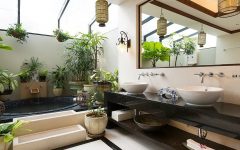 Tropical Decor Ideas To Bring Summer Into Your Contemporary Bathroom #luxurybathroomsbrands #luxurybathroomsdesigns #luxurybathroomsimages #allwhitebathrooms http://luxurybathrooms.eu @mvalentinabath
