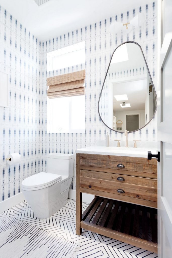 Discover Powder Room Ideas Featuring Innovative Wall Mirror Designs