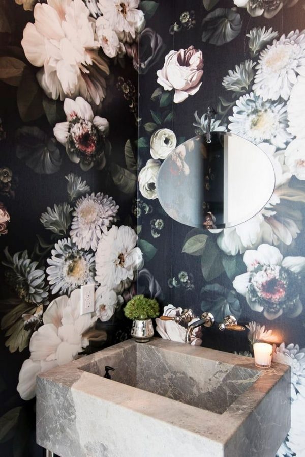 Create A Trendy Luxury Bathroom Design With These 12 Wallpaper Ideas