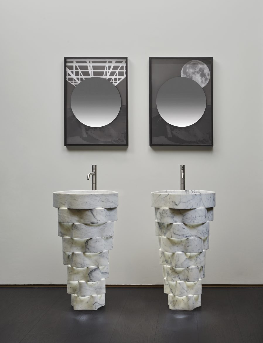 Intreccio Freestanding, bathroom, antoniolupi, marble, Paolo Ulian, sink