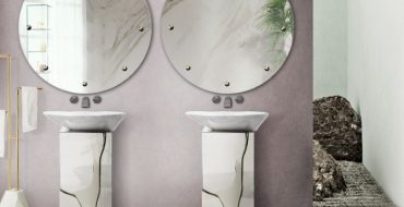 luxury bathroom 24 Stunning Luxury Bathroom Ideas For His-and-Hers Bathroom Sinks scandinavian bathroom 2 370x190