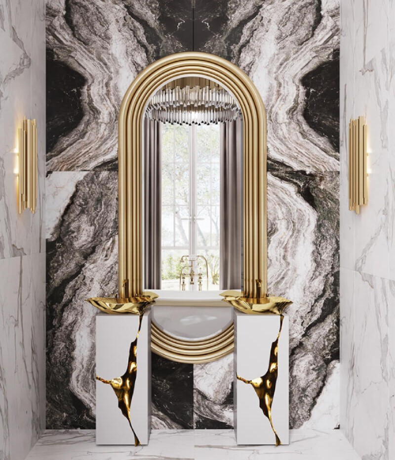 An Astonishinh Luxury Bathroom Design: Fall In Love With This Marble Wonder