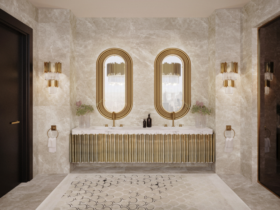 Bathroom Inspiration in the New Empire Penthouse