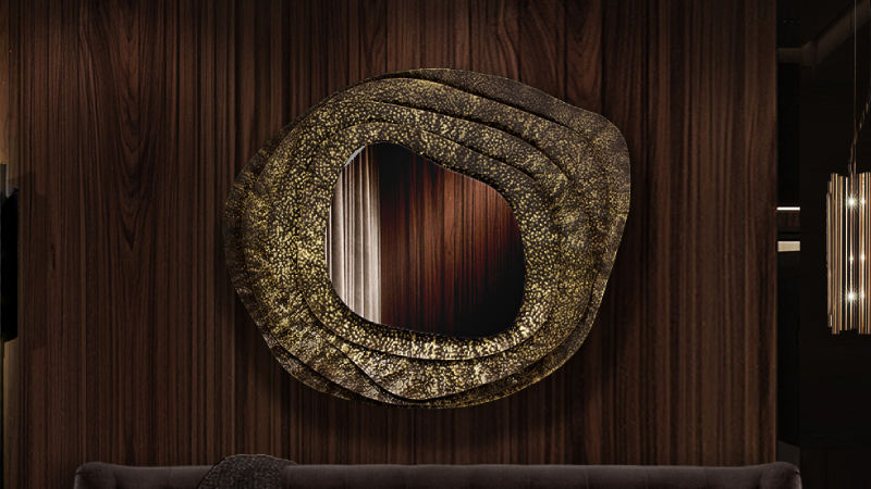 Bathroom Inspiration Mirrors That Add Elegance To Any Space Brown and Gold Tones