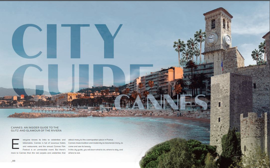 Design Inspiration from the Third Issue of The Home'Society Magazine Cannes City Guide Magazine Pages