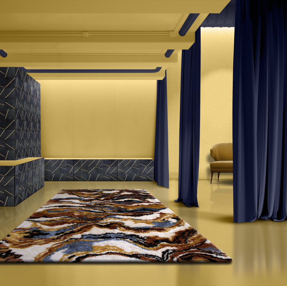 iSaloni 2022 A Luxurious Fair That Will Stay In Your Memory Rug's Society Yellow Inspiration Detailed Rug