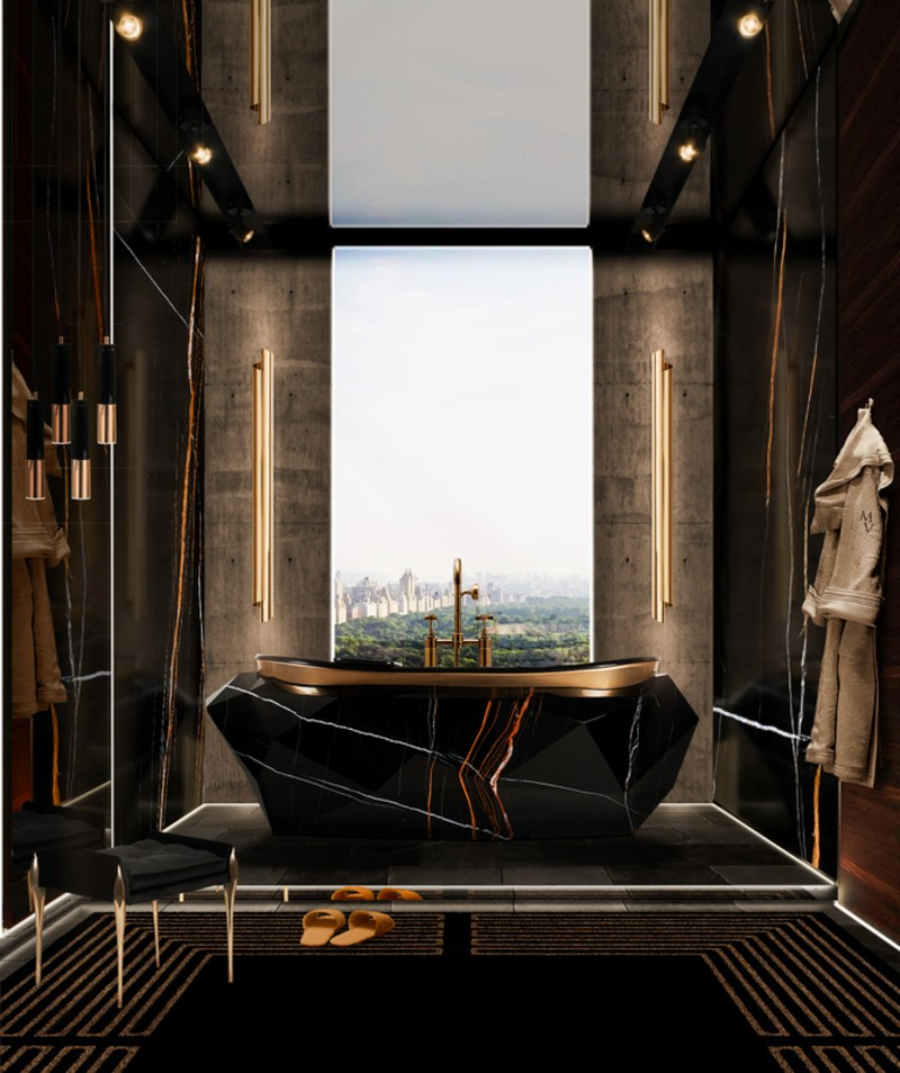 Bathroom Inspiration Bathtubs To Enjoy Your Relaxing Moments Diamond Faux Marble Bathtub