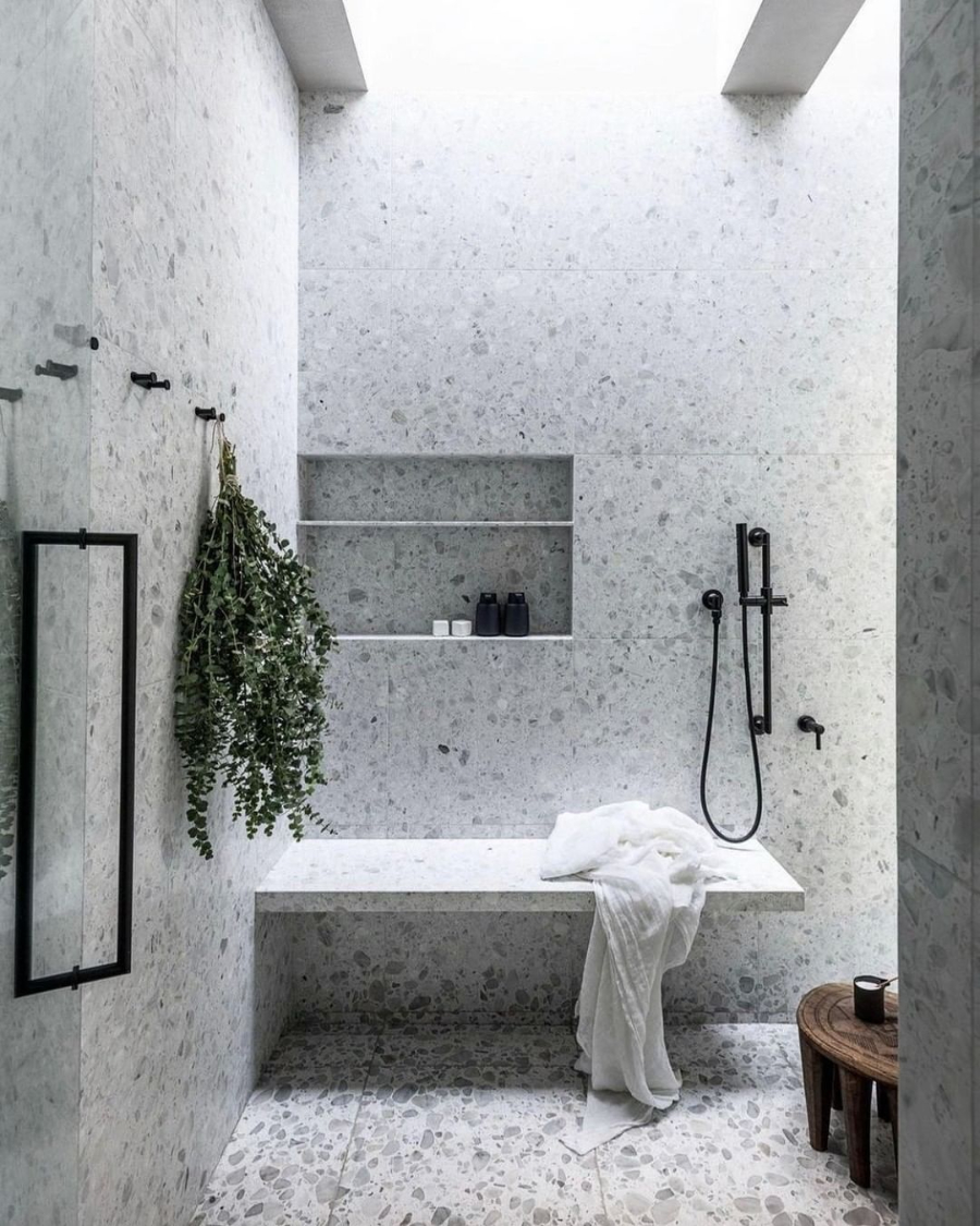 Bathroom Style A Terrazzo Inspired Luxury Bathroom Bath Space Terrazzo Inspiration Nature Vibe