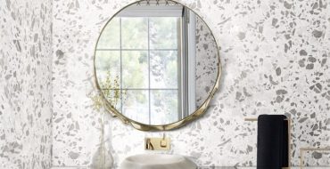 Bathroom Style A Terrazzo Inspired Luxury Bathroom Lapiaz Washbasin Magma Mirror Details