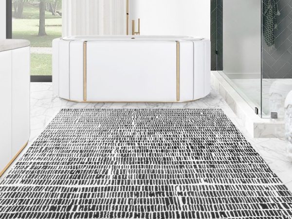 Luxury Bathrooms White Palette That Will Blow Your Mind Darian White Collection Leather Rug