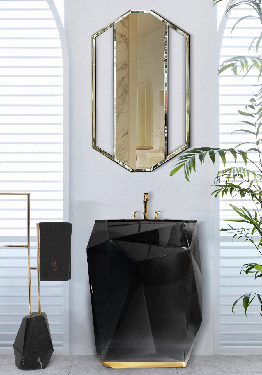 Small Bathroom Designs How To Achieve A Perfect Oasis Diamond Pedestal Sink Sapphire Mirror Luxury Bathroom