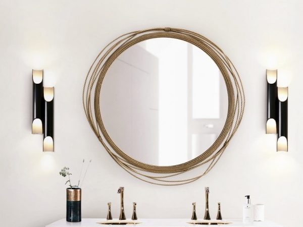 Lighting Ideas For Bathroom The Importance In A Luxury Bathroom Galliano Wall Lamp Crochet Vanity Cabinet White Bathroom Elegance Kayan Mirror