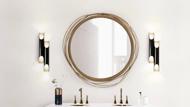 Lighting Ideas For Bathroom The Importance In A Luxury Bathroom Galliano Wall Lamp Crochet Vanity Cabinet White Bathroom Elegance Kayan Mirror