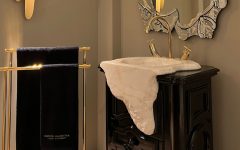 iSaloni Fair 4 Bathroom Companies Showcasing goods maison valentina petra pedestal sink